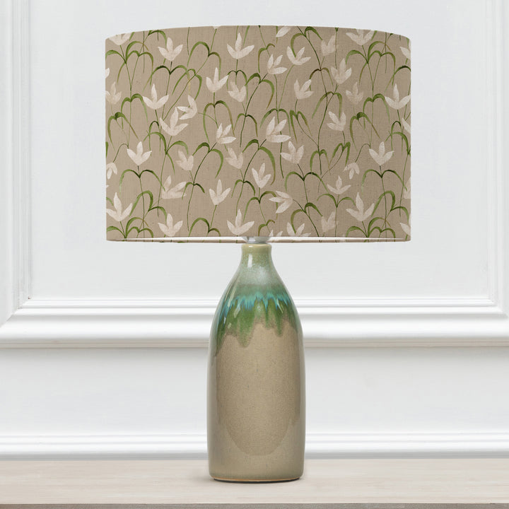 NARVI LAMPBASE JADE/FRESIA STONE EVA 30CM LAMPSHADE GREY