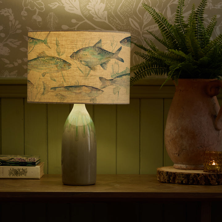 NARVI LAMPBASE JADE/IVES WATERS EVA 30CM LAMPSHADE MARINE
