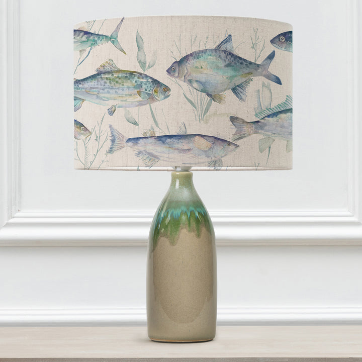 NARVI LAMPBASE JADE/IVES WATERS EVA 30CM LAMPSHADE MARINE