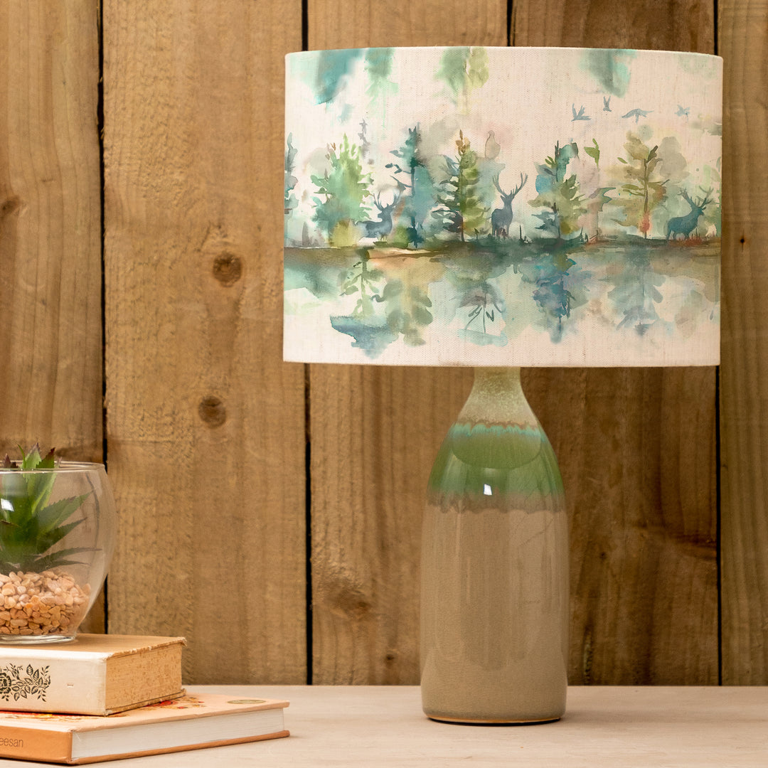 Narvi Lampbase Jade/Wilderness EVA 30cm Lampshade Topaz