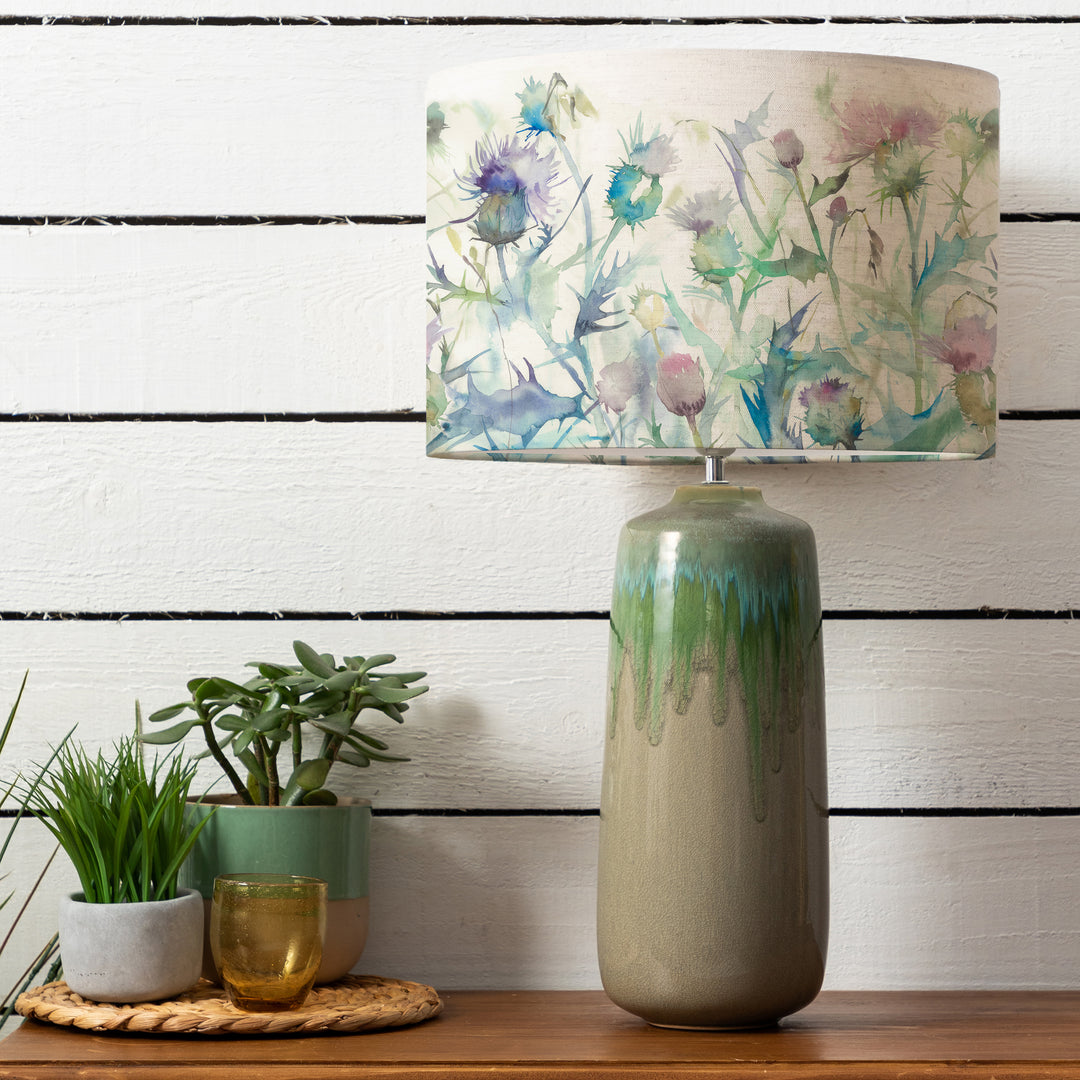 Neo Lampbase Jade/Cirsium EVA 40cm Lampshade Damson