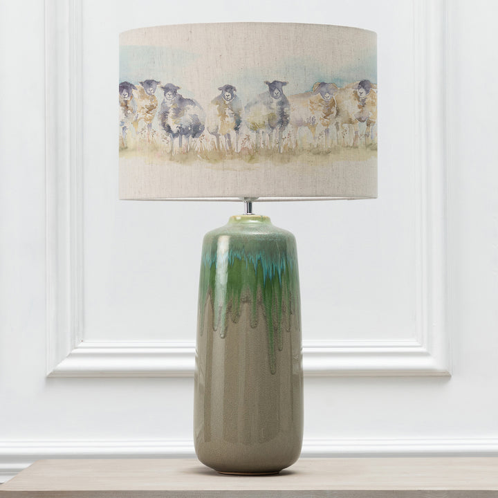 Neo Lampbase Jade/Come By EVA 40cm Lampshade Linen - image 2