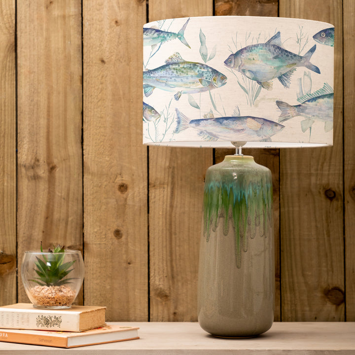 Neo Lampbase Jade/Ives Waters EVA 40cm Lampshade Marine