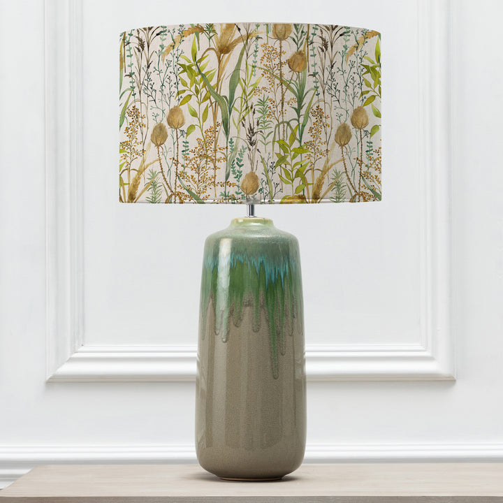 NEO LAMPBASE JADE/LYDIARD LINEN EVA 40CM LAMPSHADE MULTI