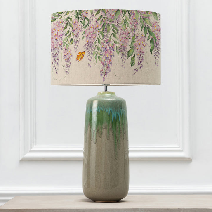 NEO LAMPBASE JADE/MARIPOSA CREAM EVA 40CM LAMPSHADE PURPLE