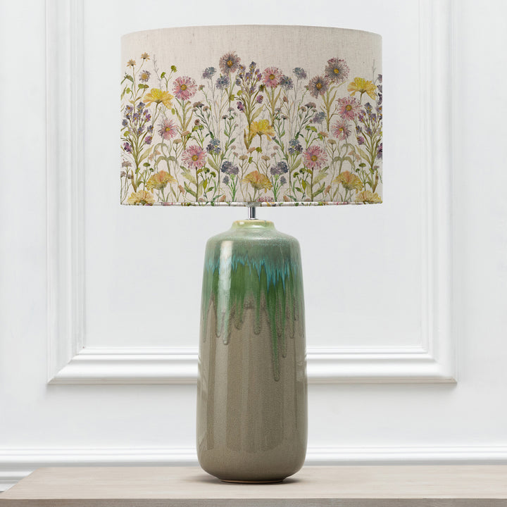NEO LAMPBASE JADE/MEDMERRY LINEN EVA 40CM LAMPSHADE MULTI