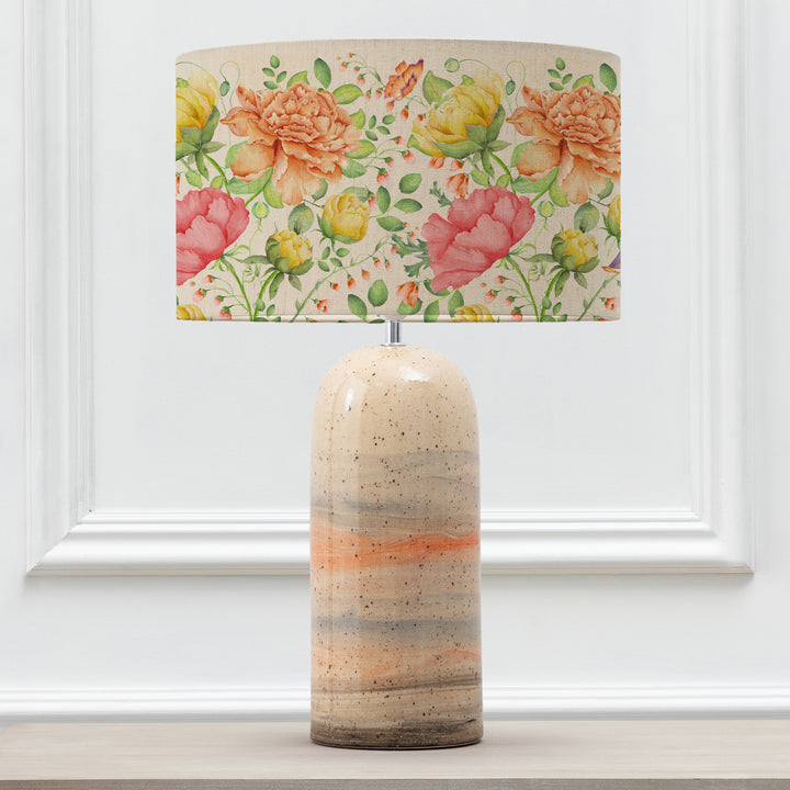 OCEFINA TABLE LAMPBASE SANDSTONE/MAISIE SAND EVA 37CM LAMPSHADE ORANGE