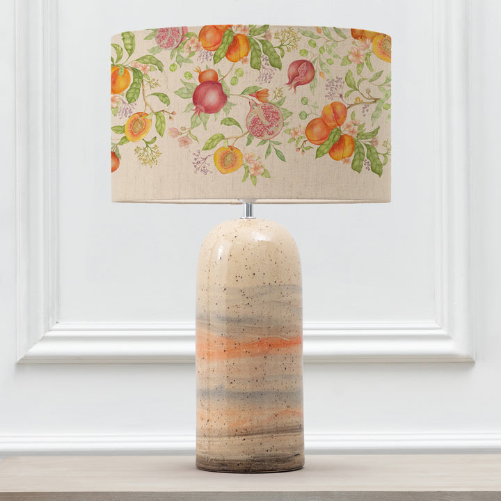 OCEFINA TABLE LAMPBASE SANDSTONE/SHRUBBERY FRUITS  EVA 40CM LAMPSHADE MELBA