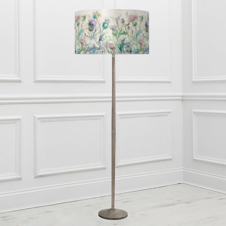 Solensis Floor Lampbase Grey Wash/Cirsium EVA 52cm Lampshade Damson - image 2