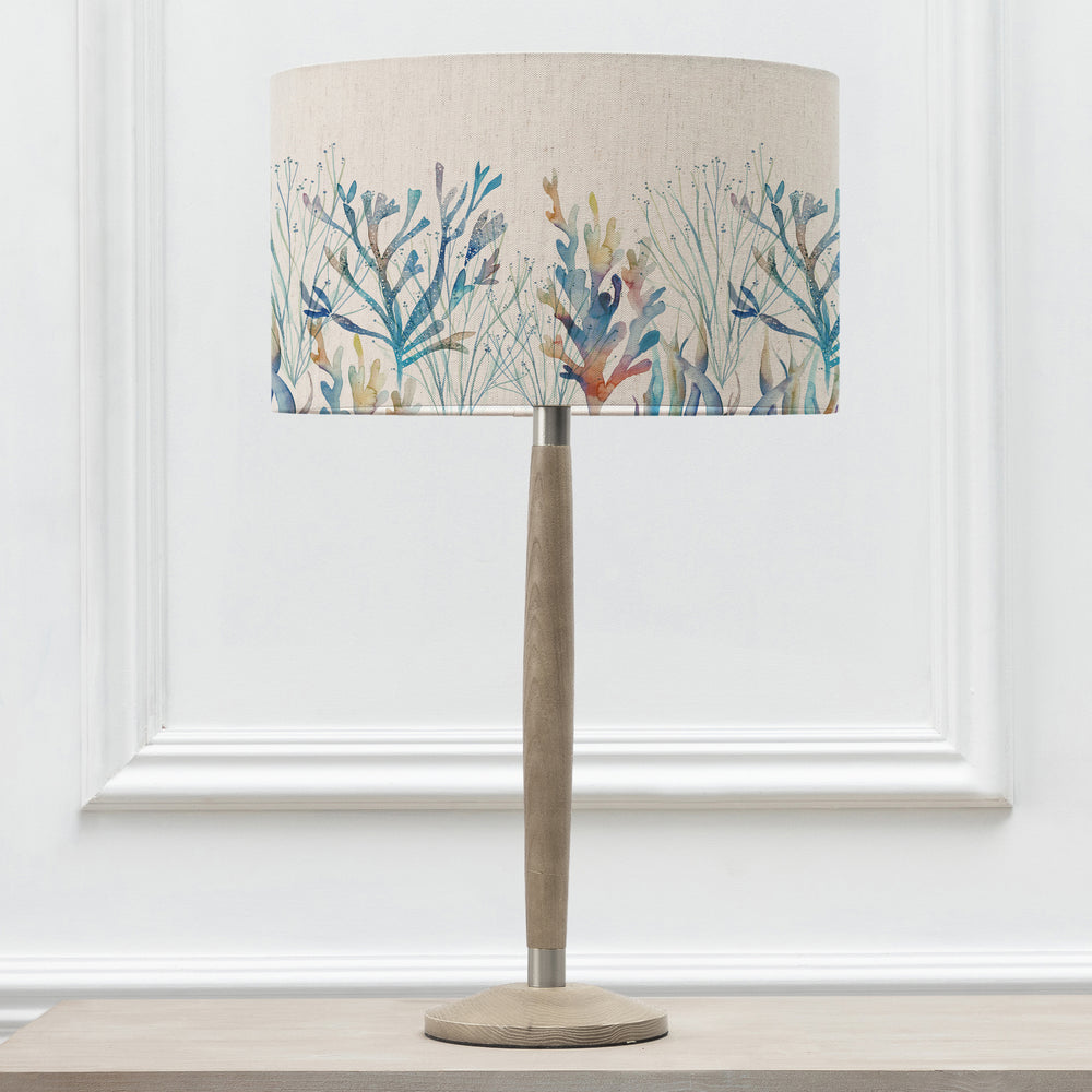 Solensis Small Table Lampbase Grey/Coral Reef EVA 37cm Lampshade Cobalt - image 2