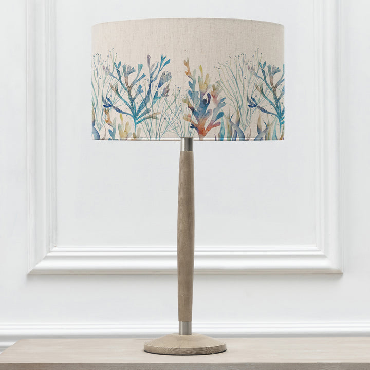 Solensis Small Table Lampbase Grey/Coral Reef EVA 37cm Lampshade Cobalt - image 2