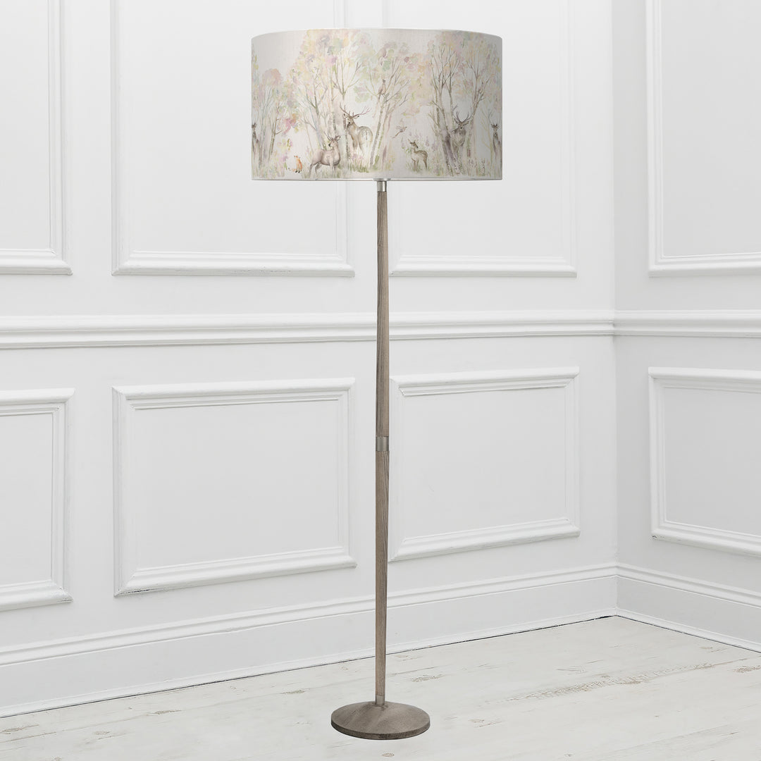 Solensis Floor Lampbase Grey Wash/Enchanted Forest EVA 52cm Lampshade Forest - image 2