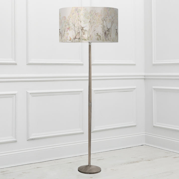 Solensis Floor Lampbase Grey Wash/Enchanted Forest EVA 52cm Lampshade Forest - image 2