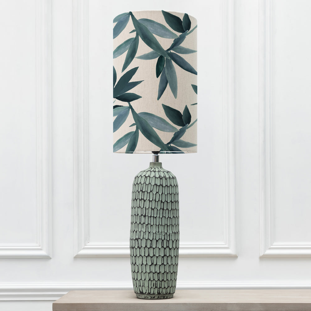 Stornoway Table Lampbase Table/Silverwood Anna 30x50cm Lampshade River - image 2