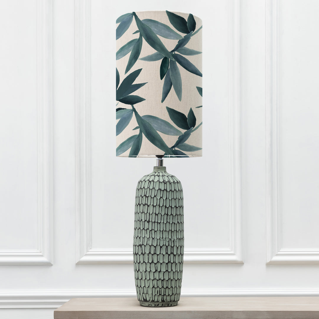 Stornoway Table Lampbase Table/Silverwood Anna 30x50cm Lampshade River - image 2
