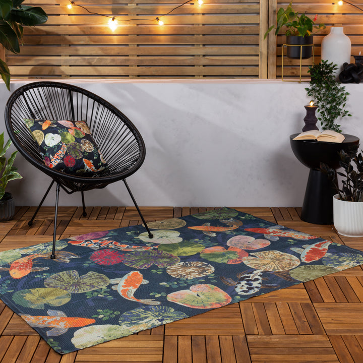 KOI 120X170 OUTDOOR RUG MIDNIGHT