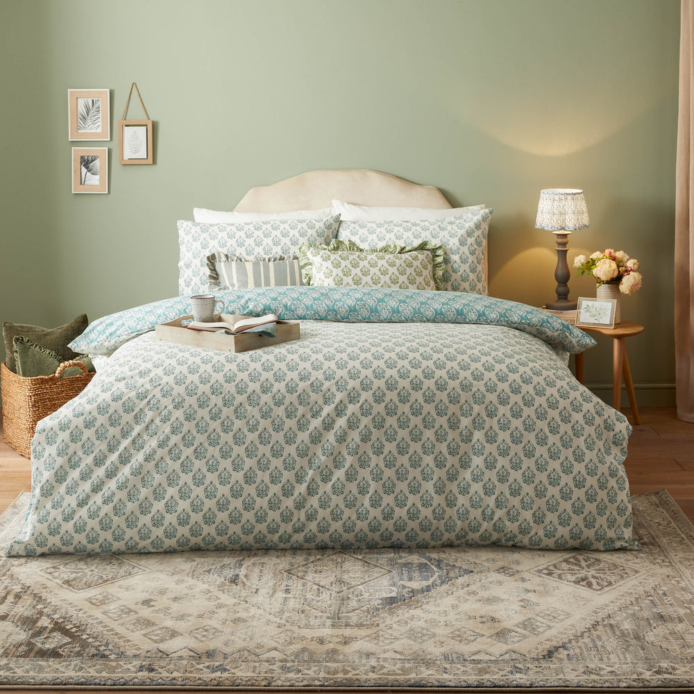Krissa Block Super King Duvet Set Blue - image 2