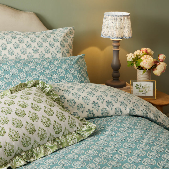 Krissa Block Super King Duvet Set Blue - image 3