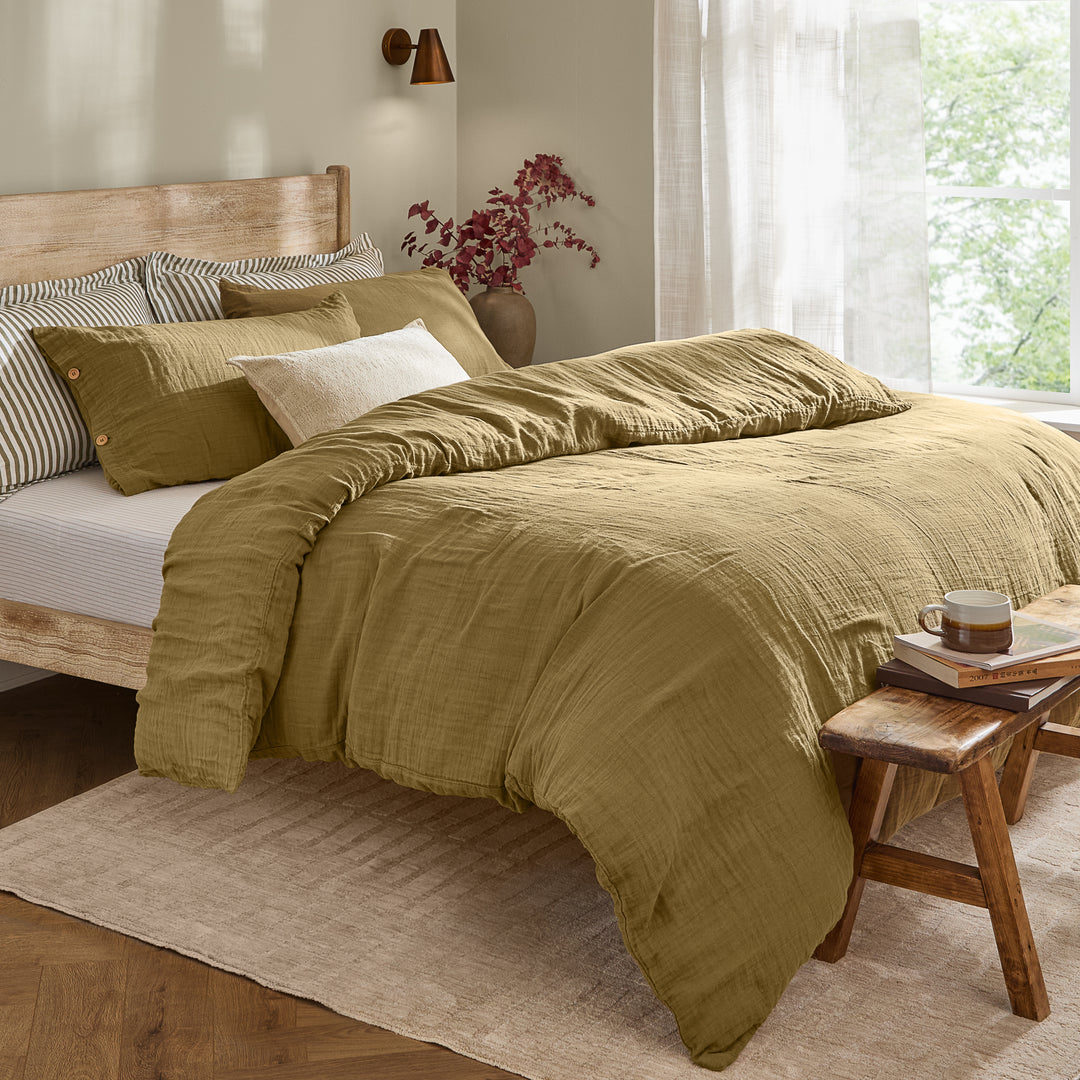 Lark Double Duvet Set Olive