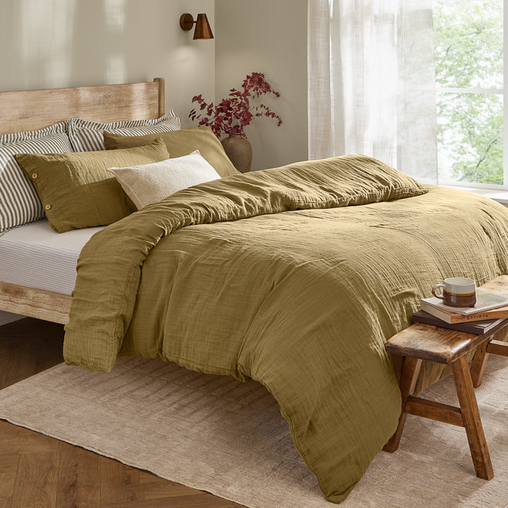 Lark Double Duvet Set Olive