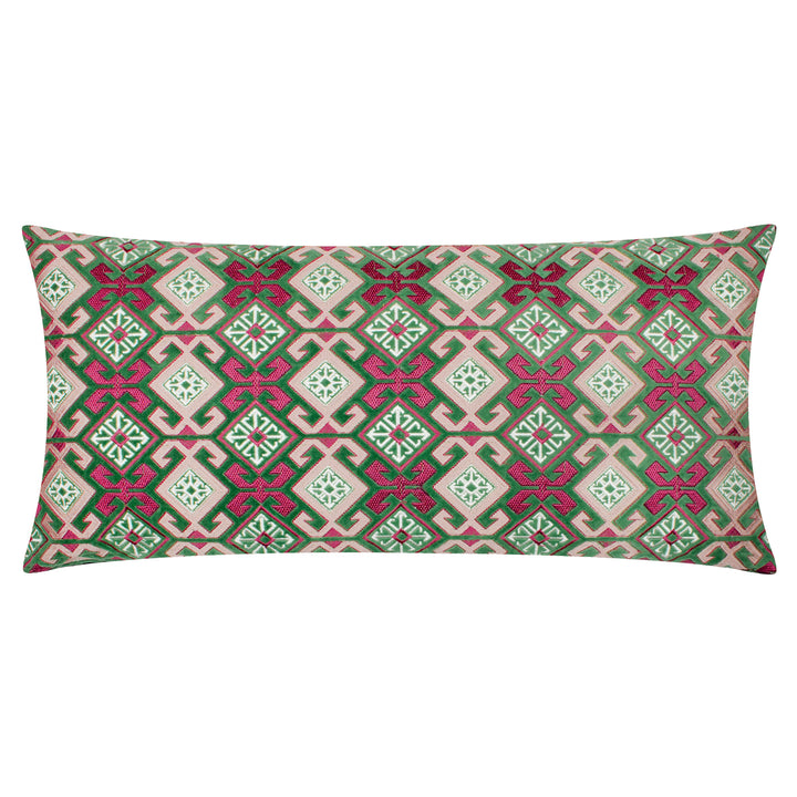 Laurel 30x60 Cushion Case Cerise/Jade - image 2