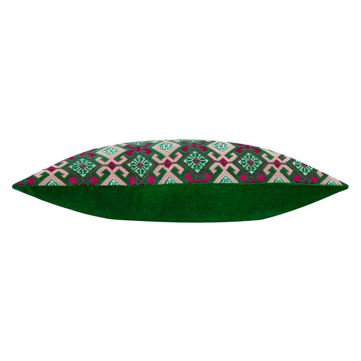 Laurel 30x60 Cushion Case Cerise/Jade - image 4