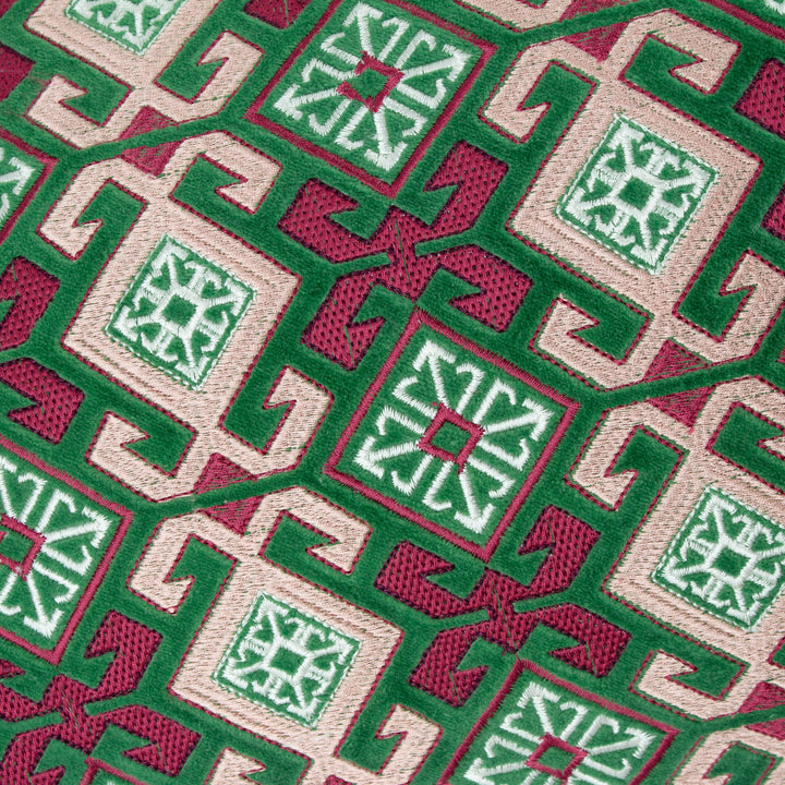 Laurel 30x60 Cushion Case Cerise/Jade - image 5