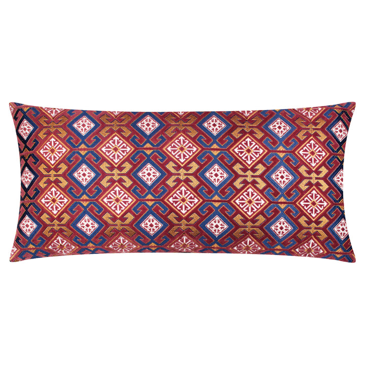 Laurel 30x60 Cushion Case Ruby/Gold - image 2