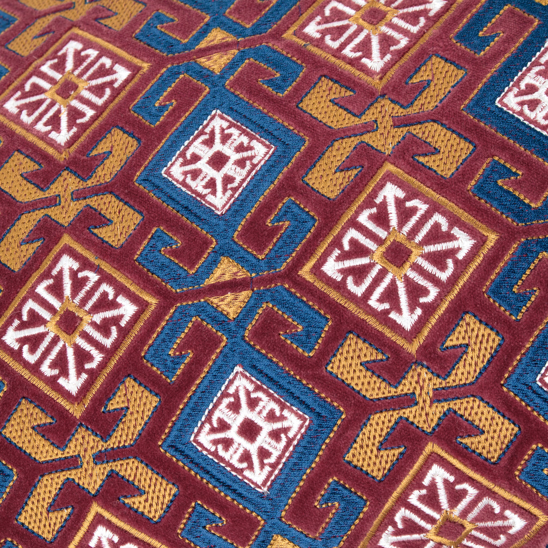 Laurel 30x60 Cushion Case Ruby/Gold - image 5
