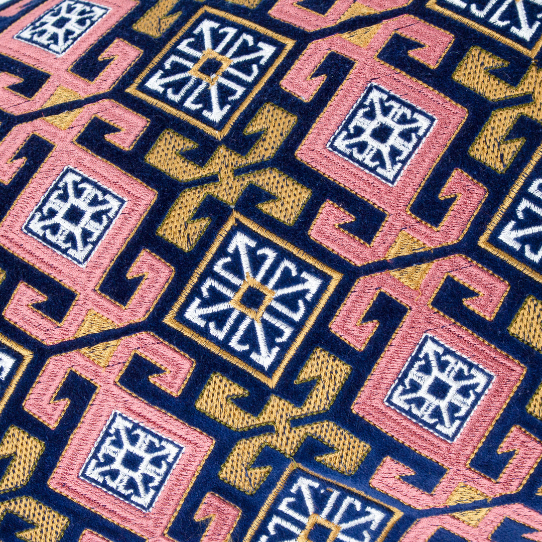 Laurel 30x60 Cushion Case Rose/Blue - image 5
