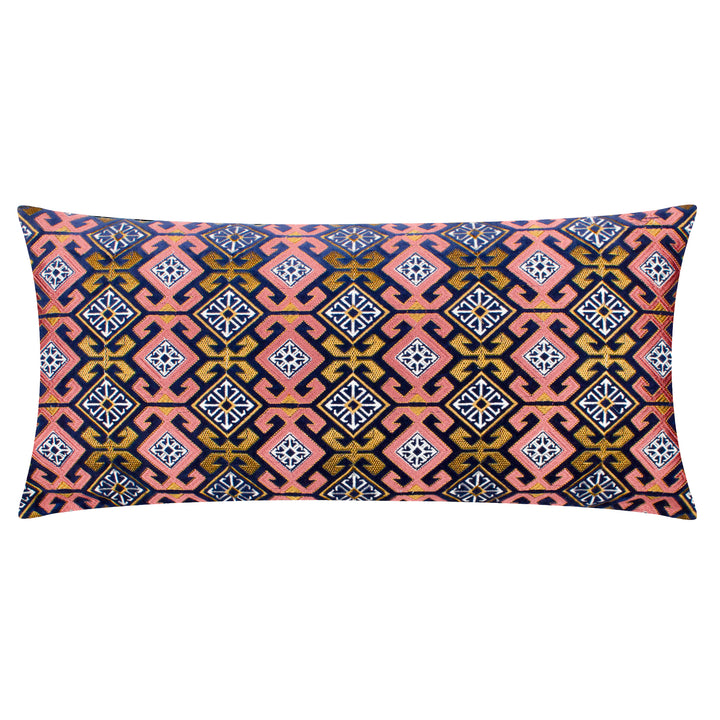Laurel 30x60 Cushion Case Rose/Blue - image 2