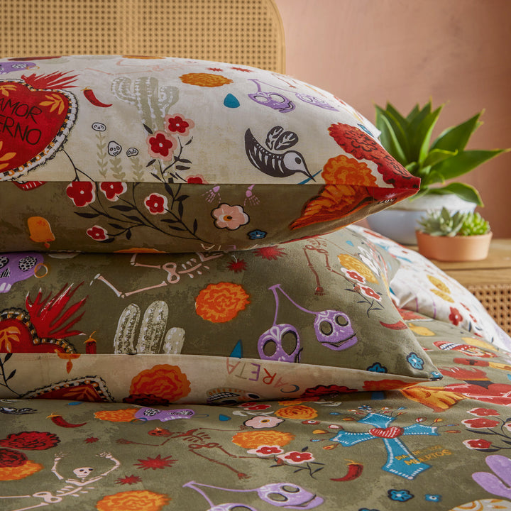 La Vida Single Duvet Set Multi - image 3