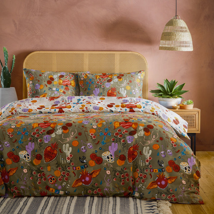 La Vida Double Duvet Set Multi - image 4