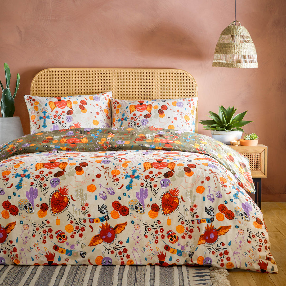 La Vida Double Duvet Set Multi - image 5