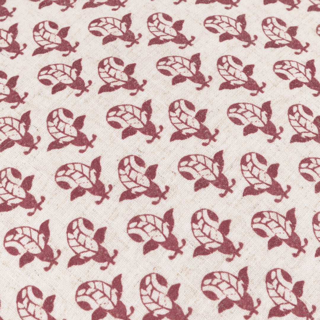 Lulah Block 45x45 Cushion Case Linen/Red - image 6