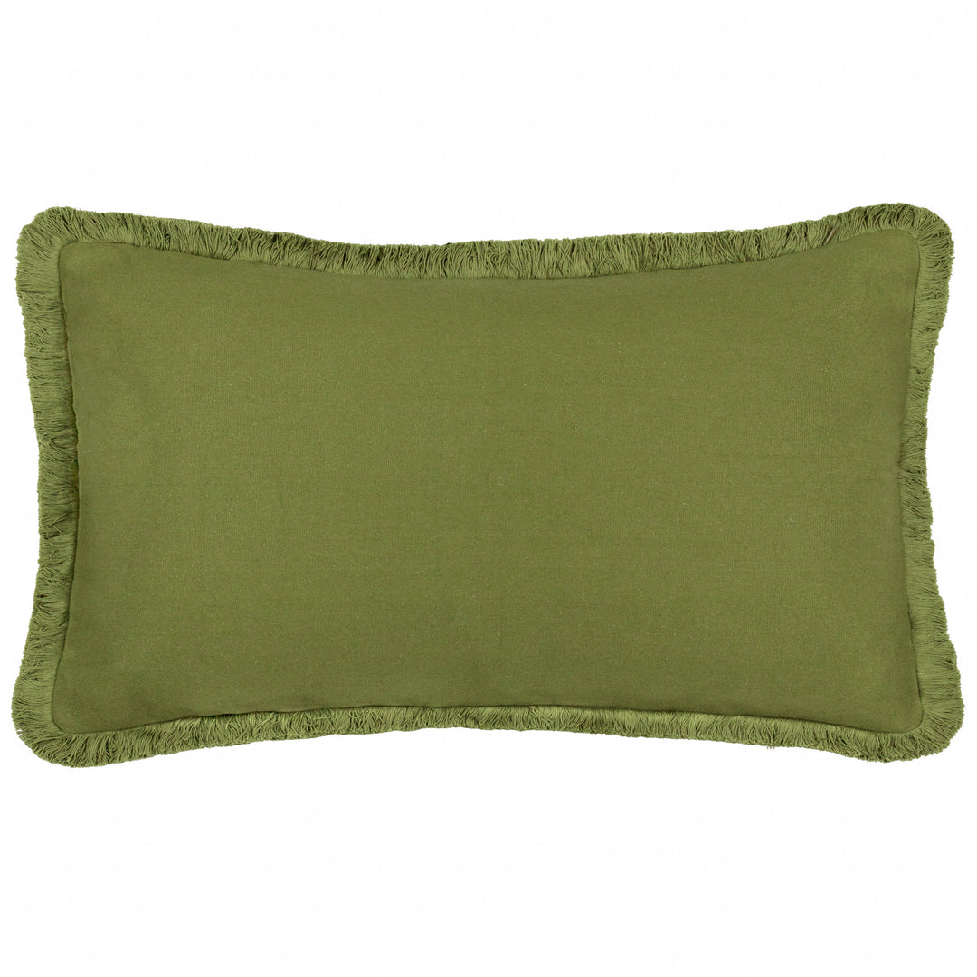 LEAVES 40X60 CUSHION CASE GREEN