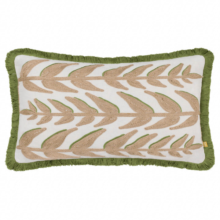 LEAVES 40X60 CUSHION CASE GREEN