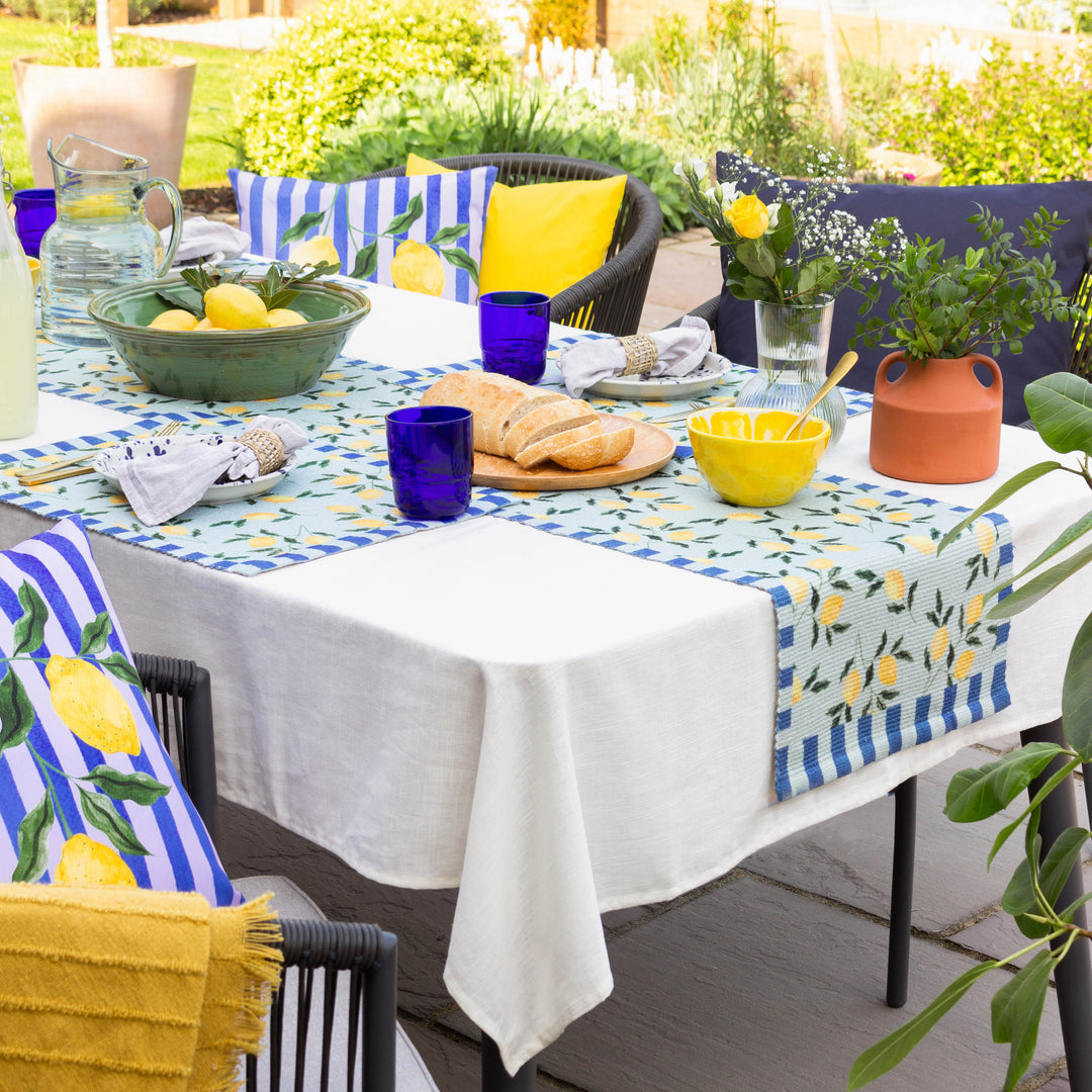 Lemons 46x36 Set Of 4 Table Placemats Blue - image 7