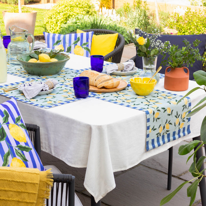 Lemons 46x36 Set Of 4 Table Placemats Blue - image 7