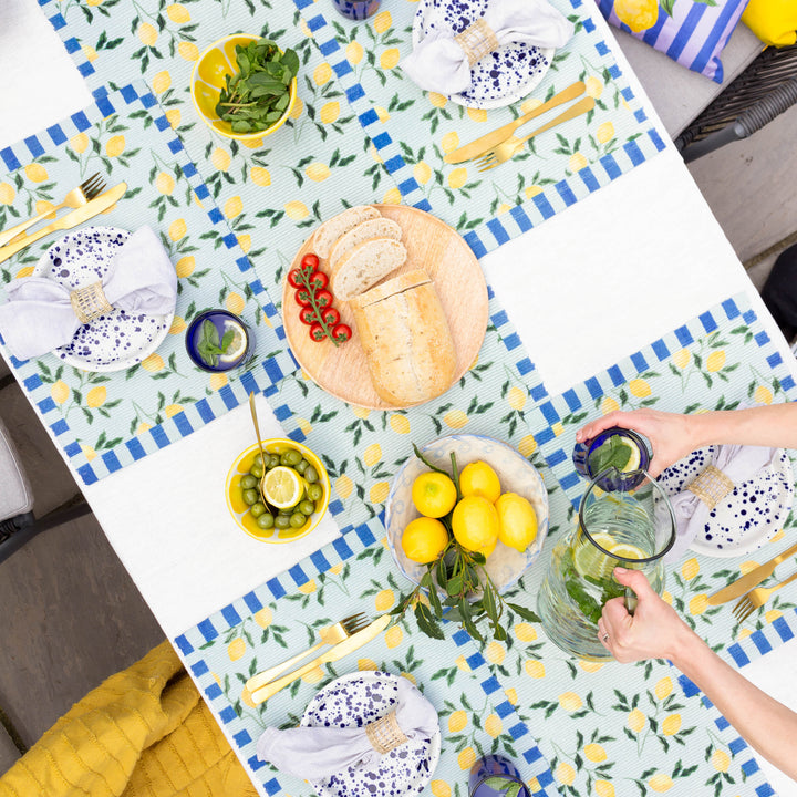 Lemons 46x36 Set Of 4 Table Placemats Blue - image 8