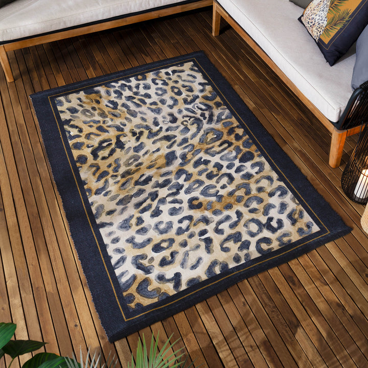 LEOPARDIS LEOPARD 120X170 OUTDOOR RUG BLACK/GOLD