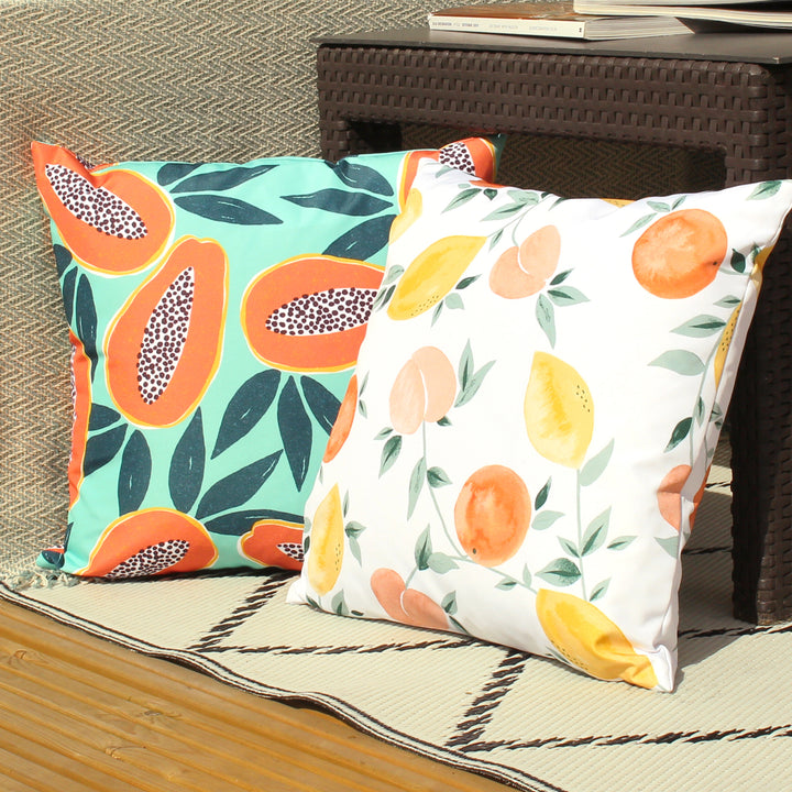 Les Fruits 43x43 Outdoor Cushion Cover Multi - image 4
