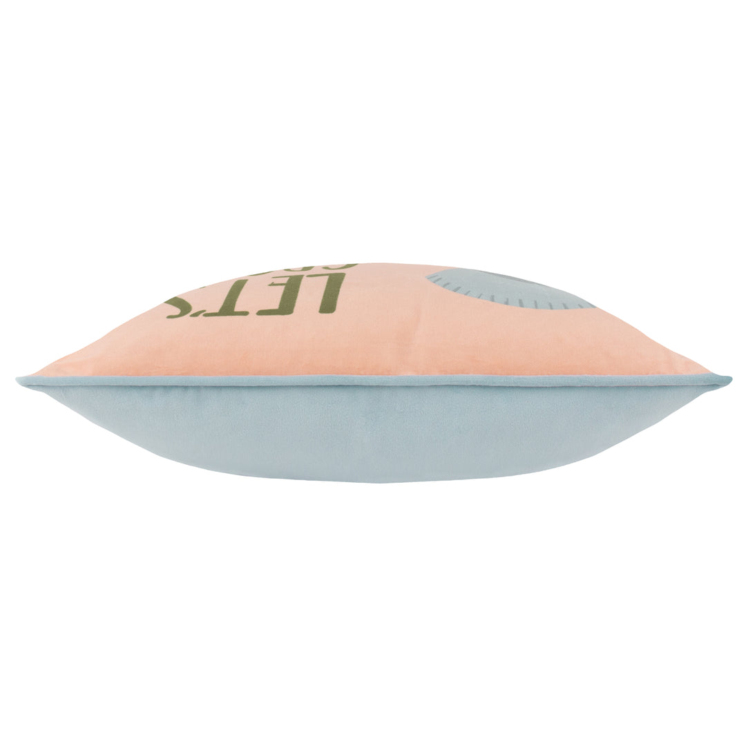 LETS GROW 43X43 CUSHION CASE PINK
