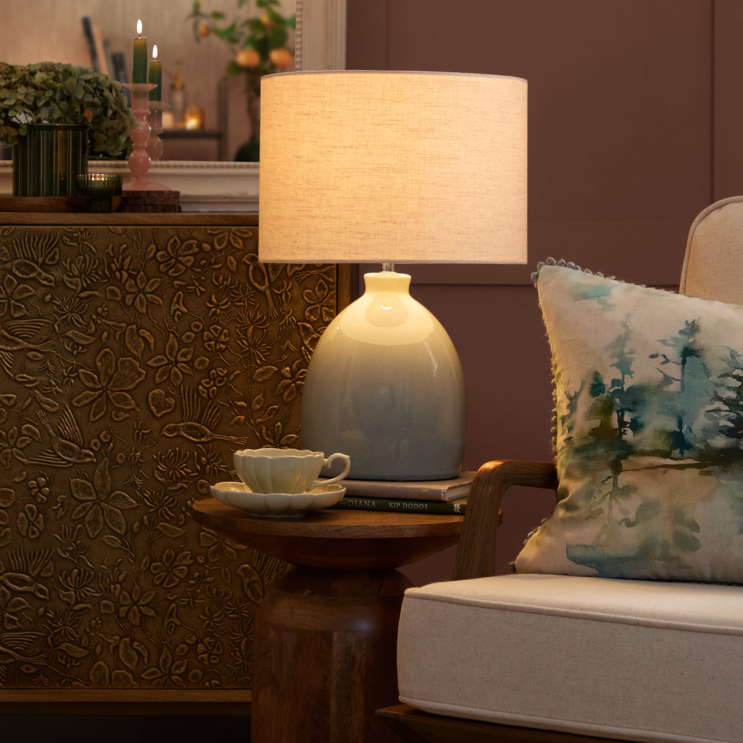 LEURA TABLE LAMPBASE DUCK EGG