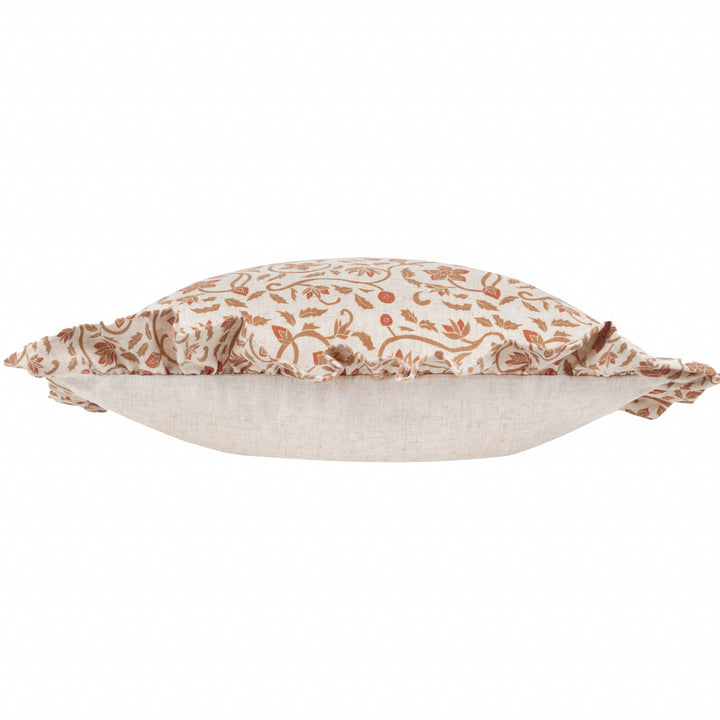 LINEN FILIGREE 50X50 CUSHION CASE LINEN/OCHRE