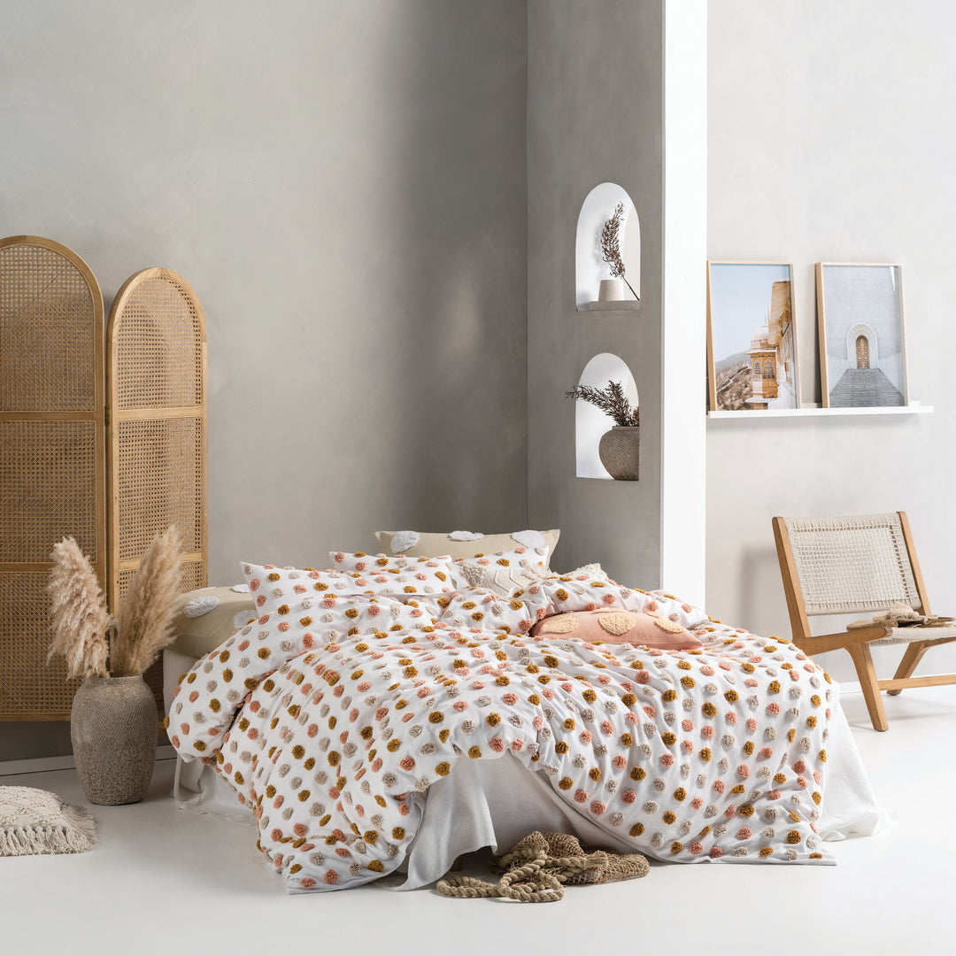 Lh Haze Ks Duvet Set Pink/Sand