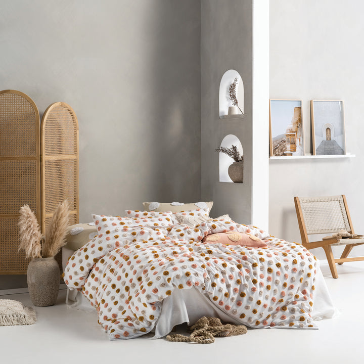 Lh Haze Ks Duvet Set Pink/Sand