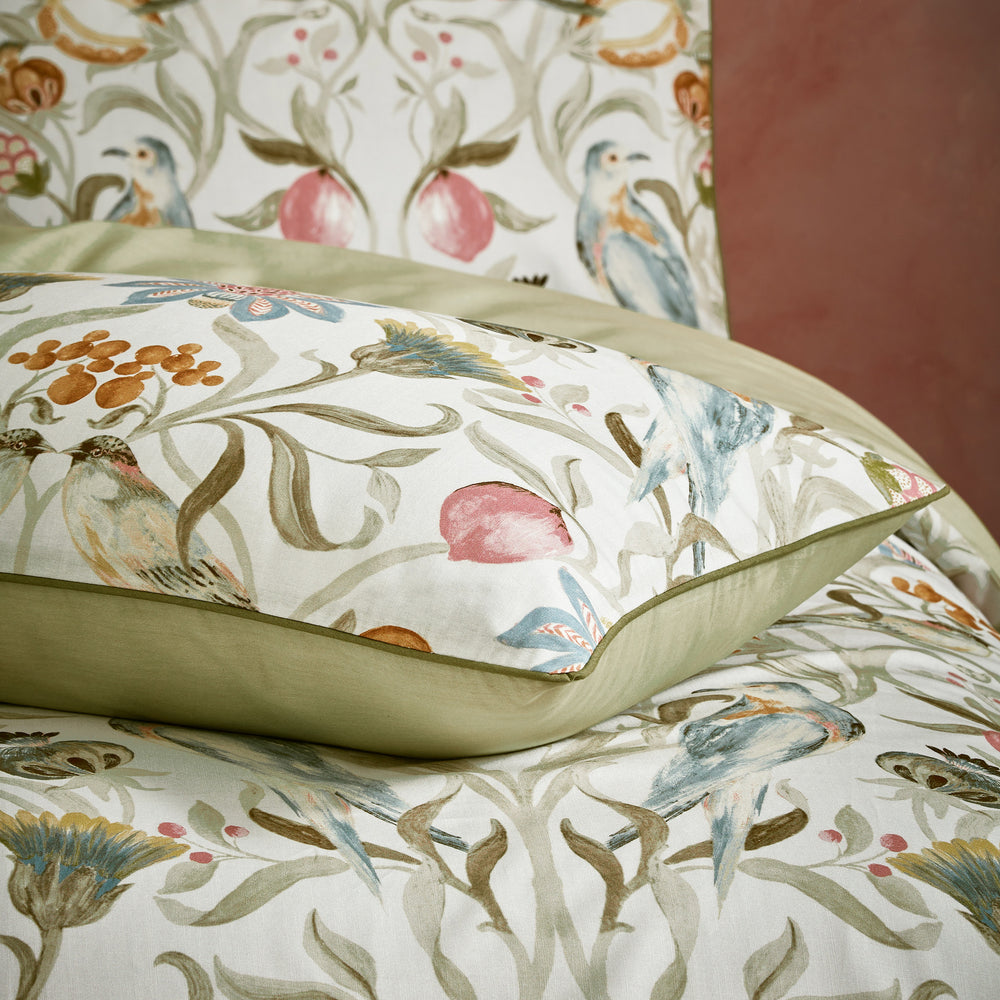 Liberty Piped Pillowcase Pairs Stone - image 2