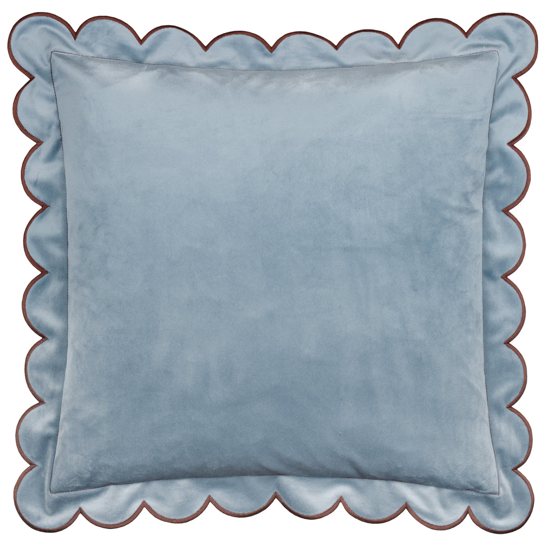 Lil Scallop 45x45 Cushion Case Blue / Brown - image 2