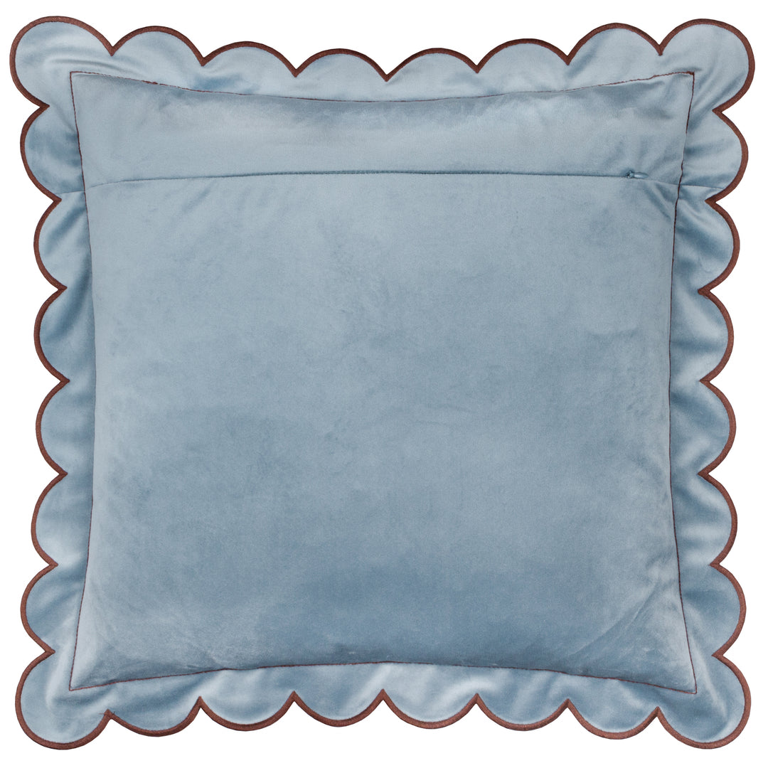 Lil Scallop 45x45 Cushion Case Blue / Brown - image 3